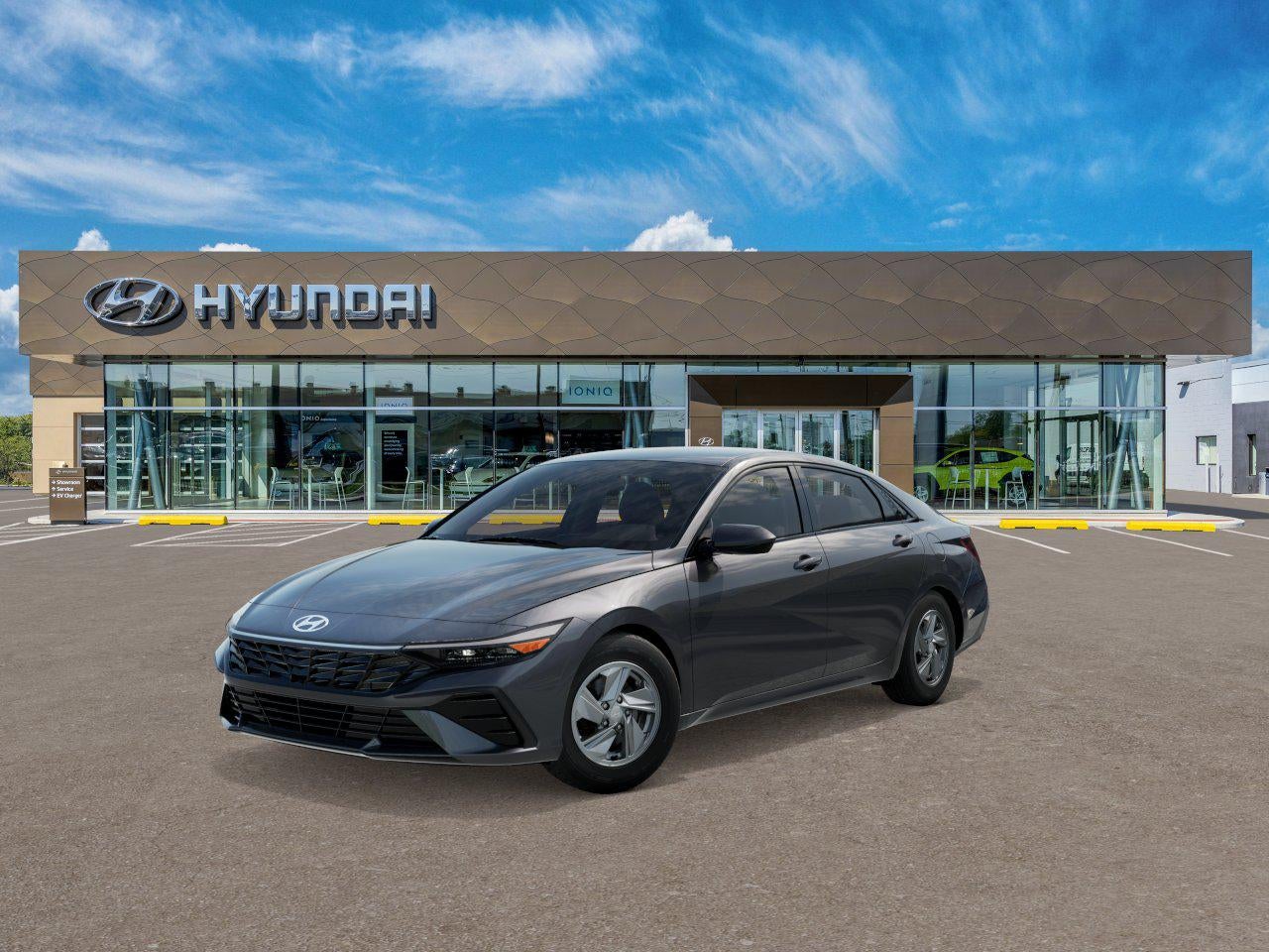 2026 Hyundai ELANTRA SE in Ecotronic Gray — front three-quarter view