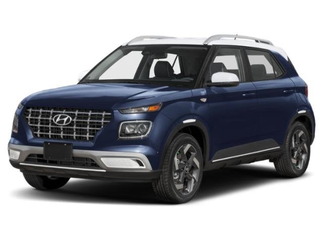 2026 Hyundai VENUE SEL W/Two-Tone Roof in Lunar White W/Black Roof — front three-quarter view