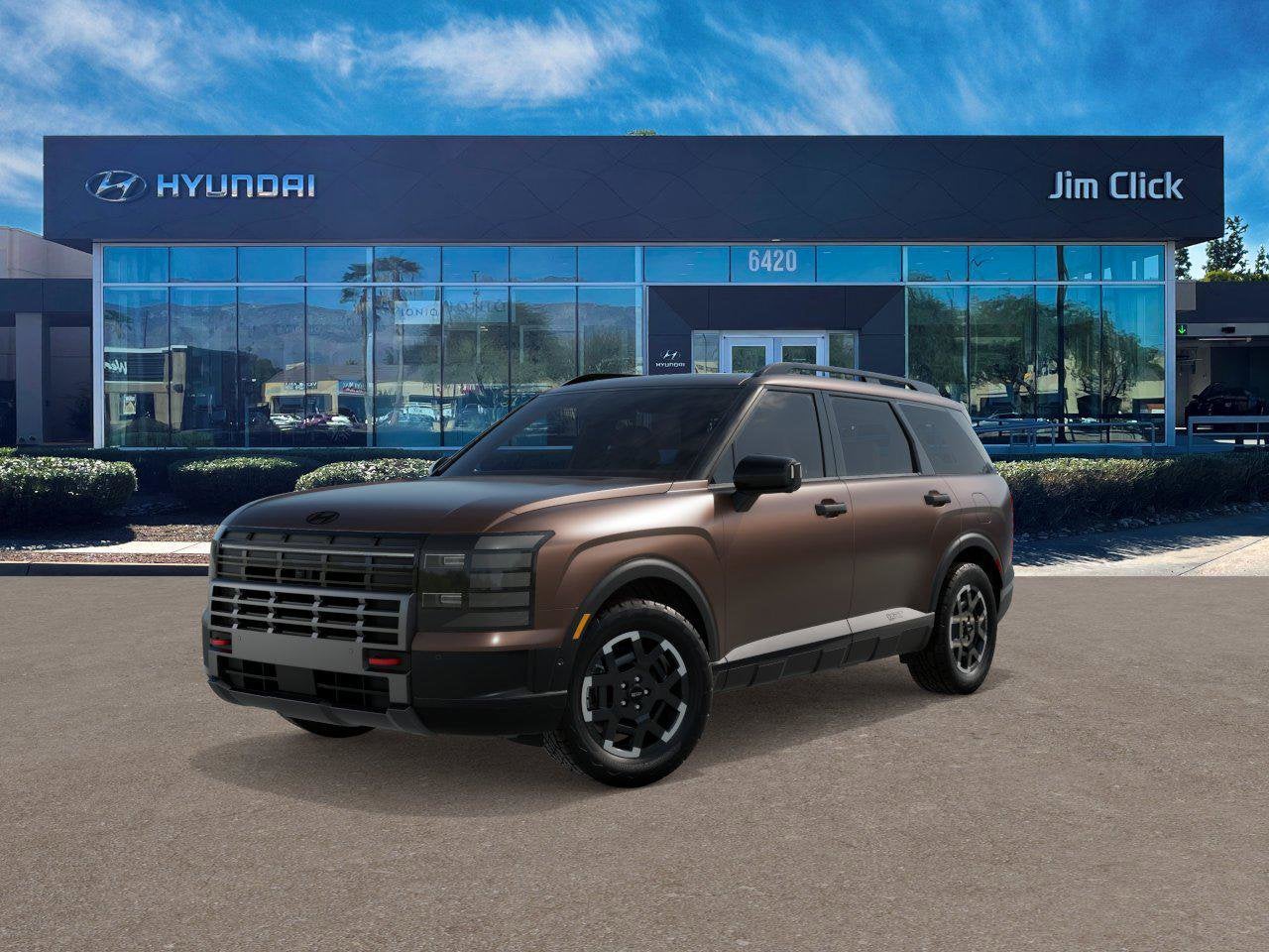 2026 Hyundai PALISADE XRT Pro in Earthy Brass Matte — front three-quarter view