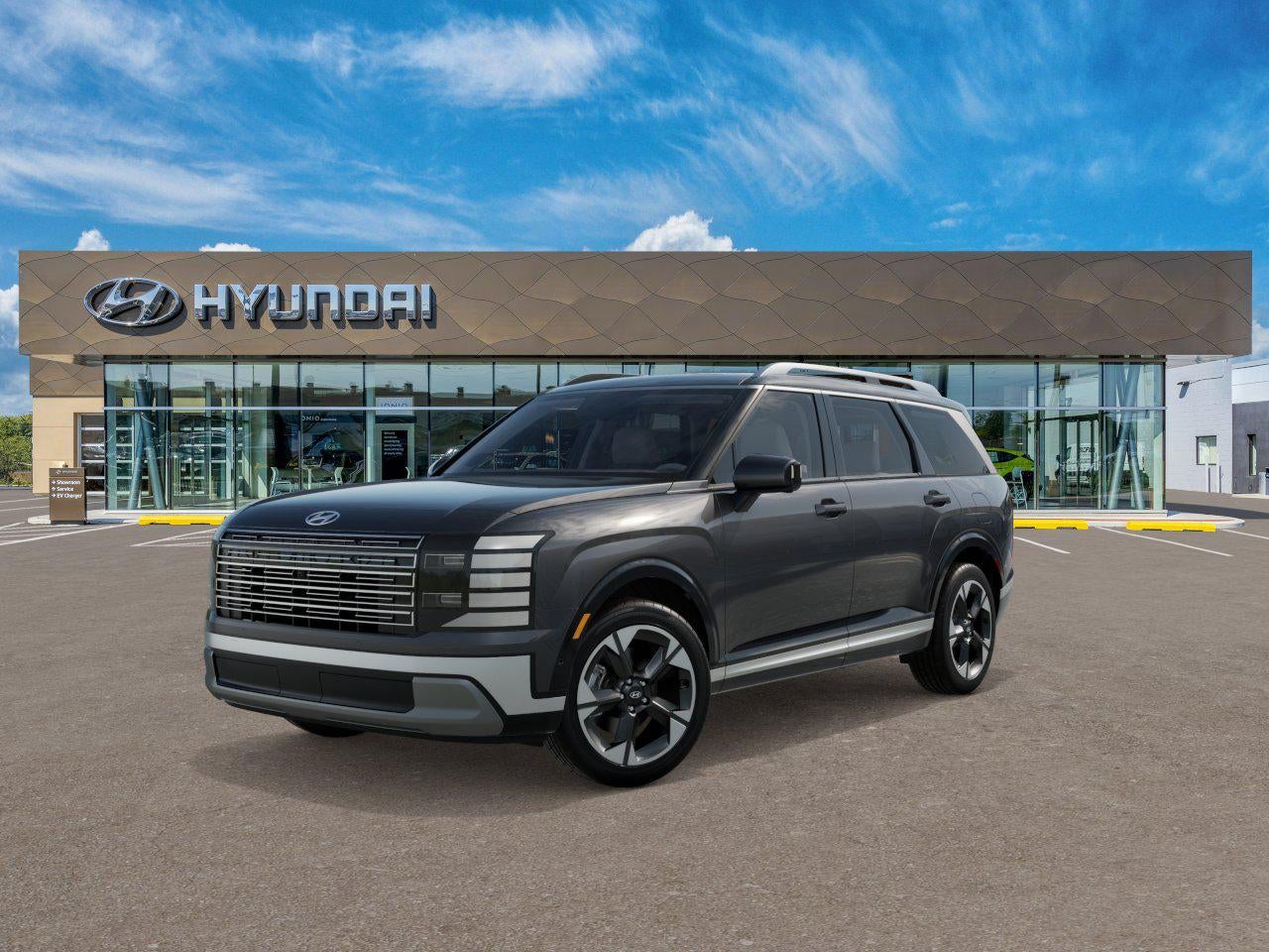 2026 Hyundai PALISADE Limited AWD in Ecotronic Gray Pearl — front three-quarter view