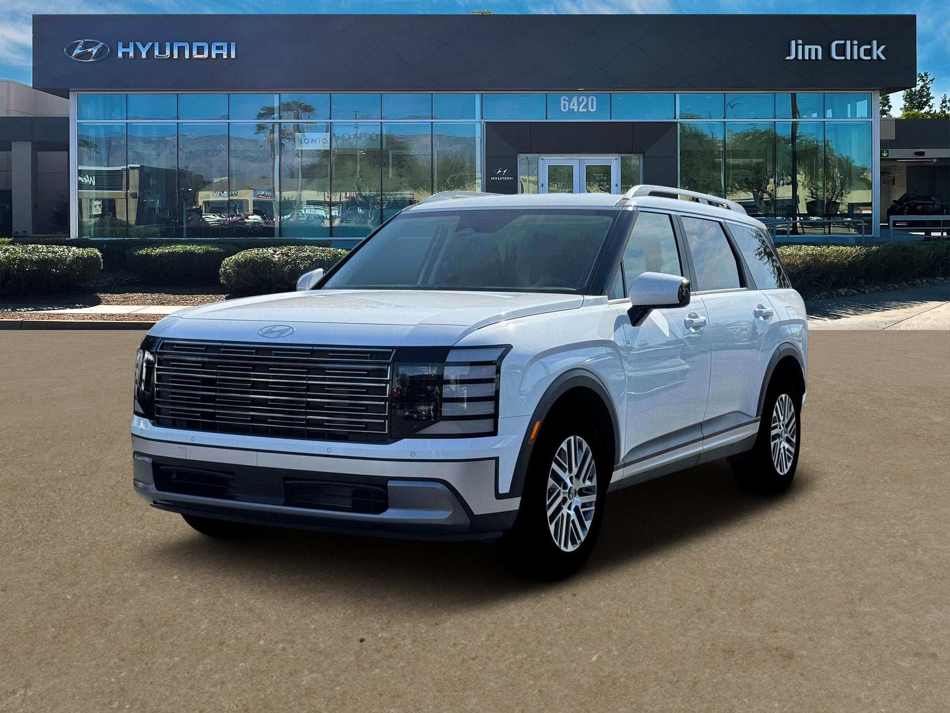 2026 Hyundai PALISADE SEL FWD in Creamy White Pearl — front three-quarter view