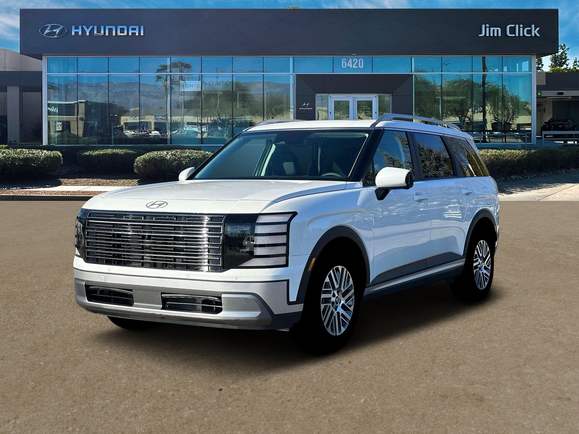 2026 Hyundai PALISADE SEL Premium FWD in Creamy White Pearl — front three-quarter view