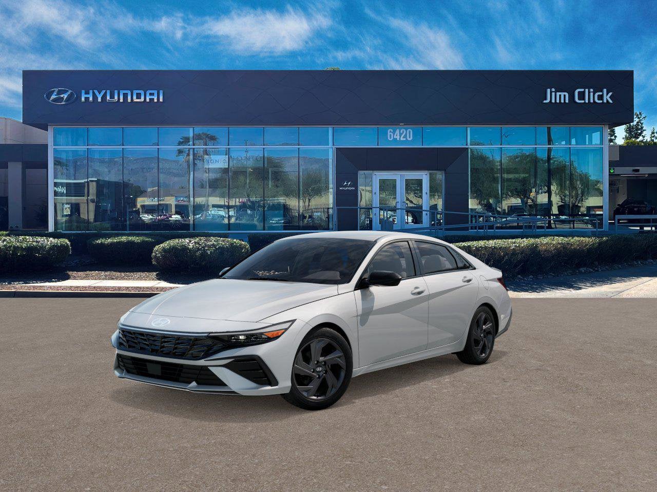 2026 Hyundai ELANTRA SEL Sport in Serenity White — front three-quarter view
