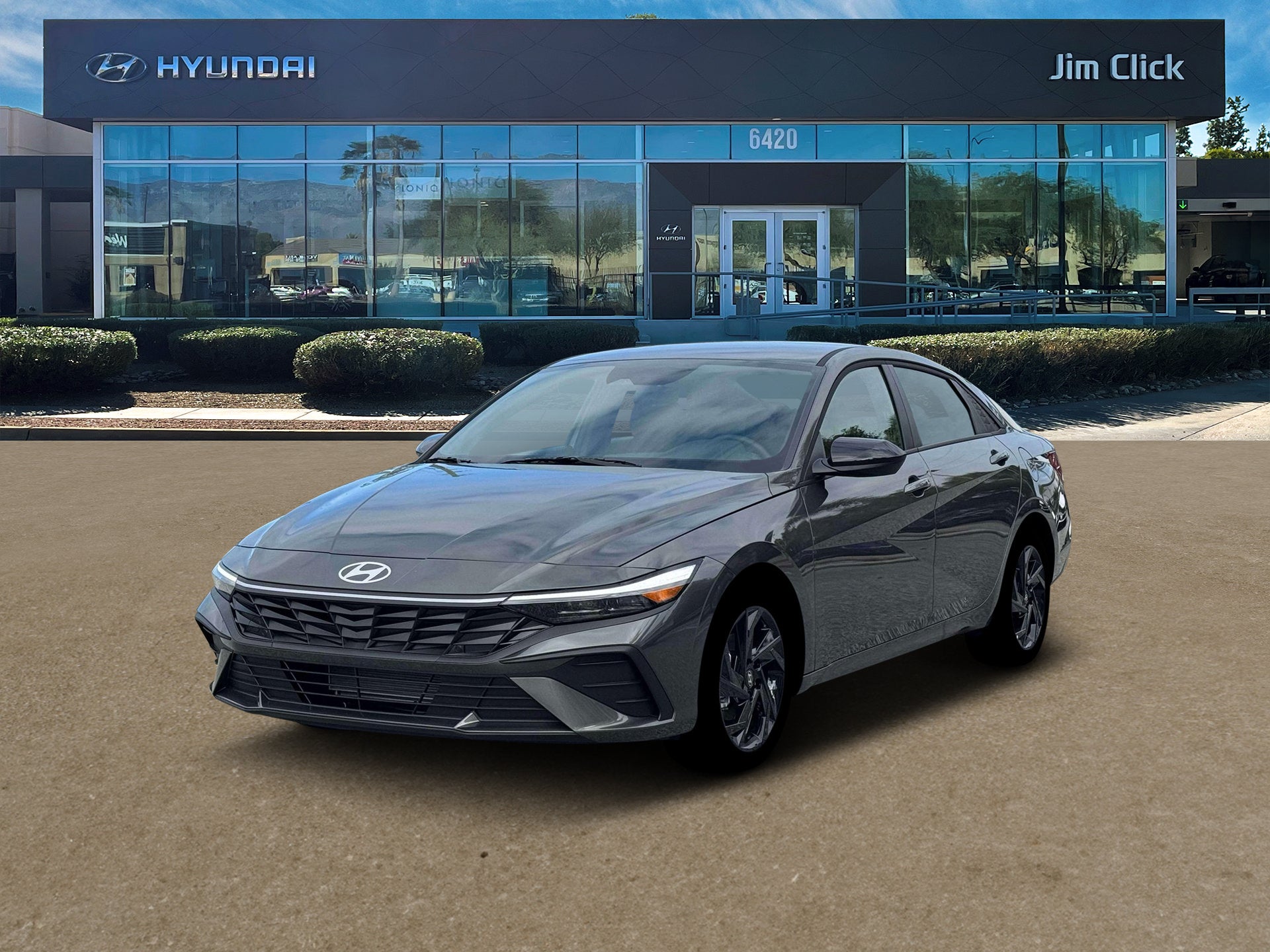 2026 Hyundai ELANTRA SEL Sport in Amazon Gray — front three-quarter view