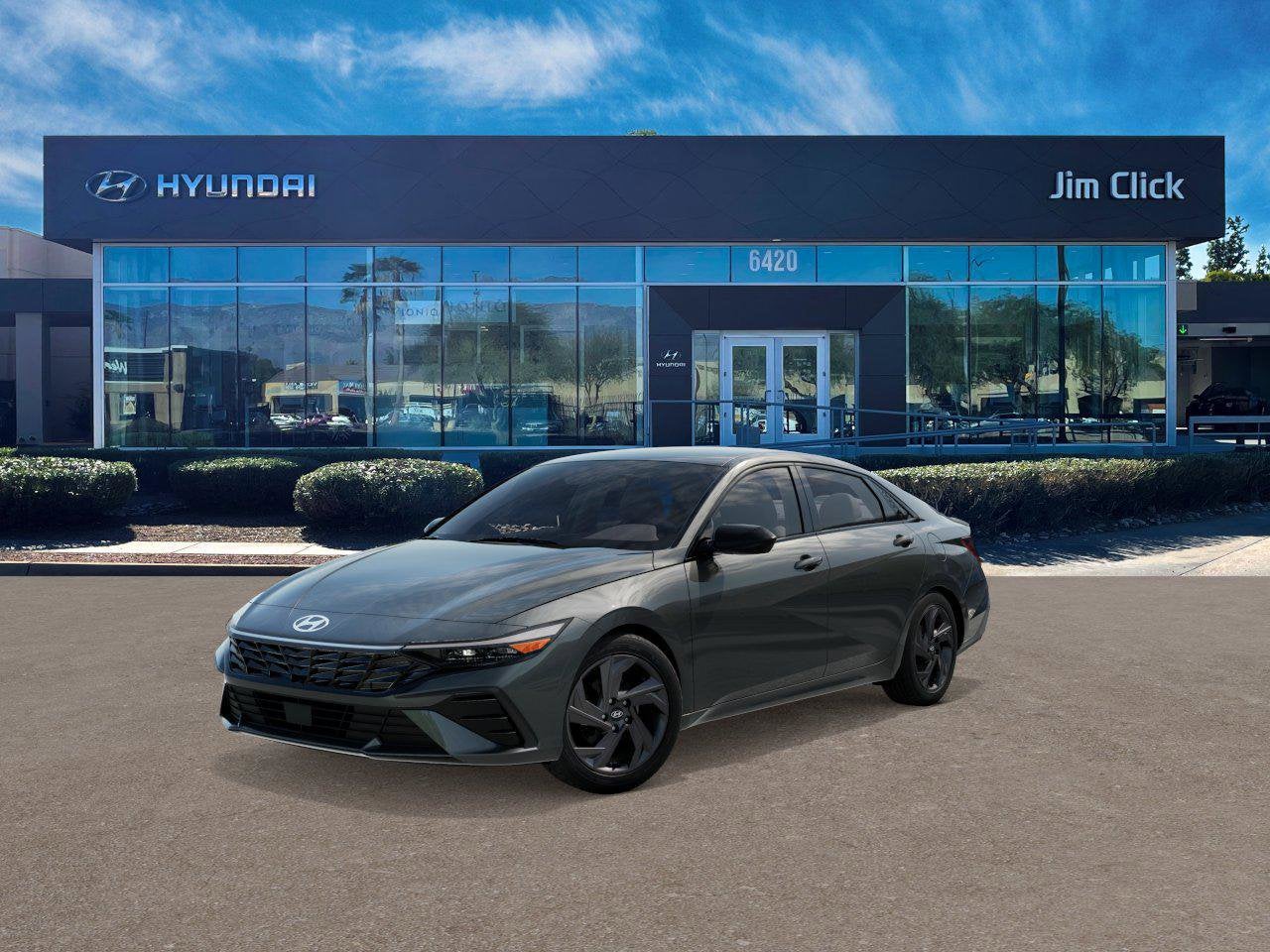 2026 Hyundai ELANTRA SEL Sport in Amazon Gray — front three-quarter view